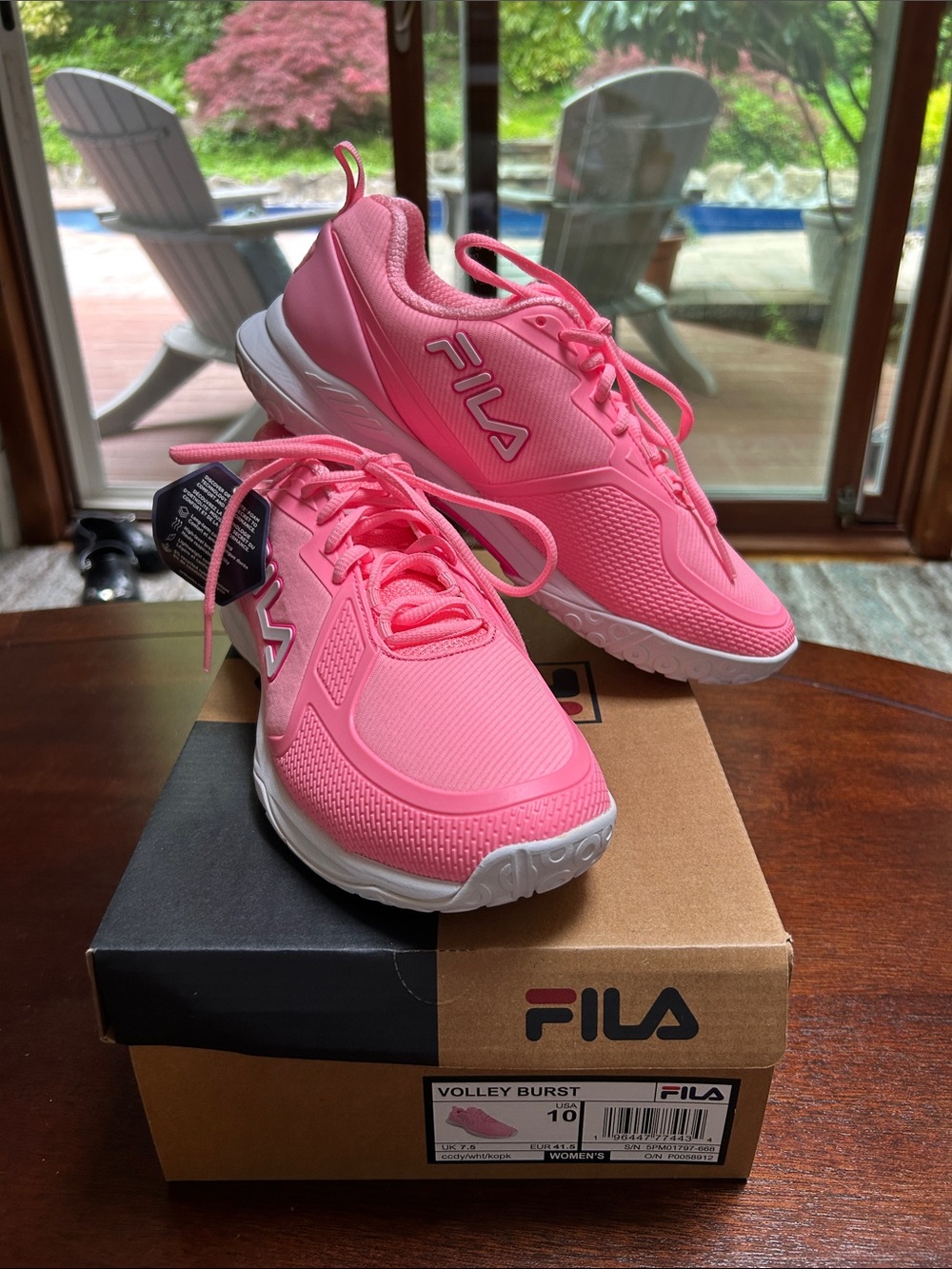 FILA Volley Burst Women's Athletic Sneakers - Bright Pink